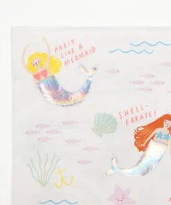 Meri Meri Lets Be Mermaids Large Napkins