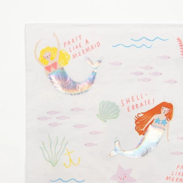 Meri Meri Lets Be Mermaids Large Napkins 4 Meri Meri Lets Be Mermaids Large Napkins