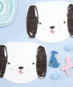 Meri Meri Black And White Dog Napkins