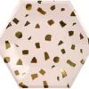 Meri Meri Terrazzo Blush Plates Large