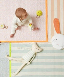 Meri Meri Bunny Velvet Cushion