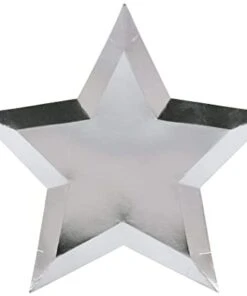 Meri Meri Silver Star Plates