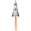 Meri Meri Silver Printed Foil Rocket Party Balloon