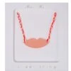 Meri Meri Pink and White Lips Necklace