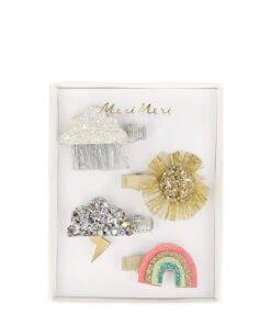 Meri Meri Weather Glitter Hair Clips