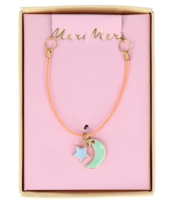 Meri Meri Enamel Moon & Star Necklace