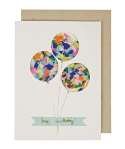 Meri Meri Balloons Confetti Card