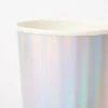 Meri Meri Silver Holographic Highball Cups