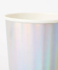 Meri Meri Silver Holographic Highball Cups