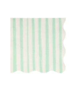 Meri Meri Mint Stripe Napkins L