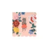 Meri Meri Nathalie Lete Flora Cat Small Napkins Set Of 20 2 Meri Meri Nathalie Lete Flora Cat Small Napkins Set Of 20