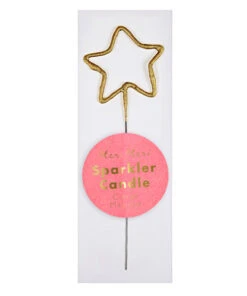 Meri Meri Sparkler Star Gold Mini Candle