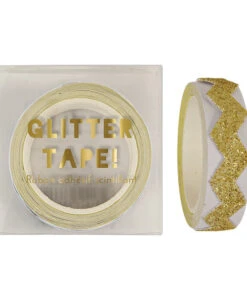 Meri Meri Gold Glitter Chevron Tape