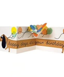 Meri Meri Card Sausage Dog Card Wishing You A Happy Birthday