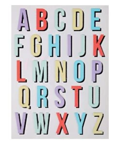 Meri Meri Puffy Stickers Alphabet