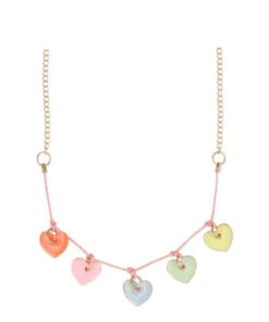 Meri Meri Enamel Hearts Necklace