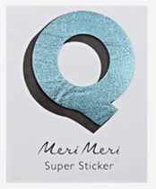 Meri Meri leather alphabet stickers