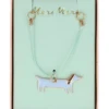 Meri Meri Enamel Sausage Dog Necklace