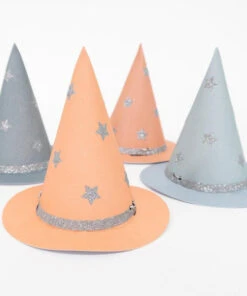 Meri Meri Chapeaux De Sorcière Halloween Pastel Halloween (ensemble De 8)