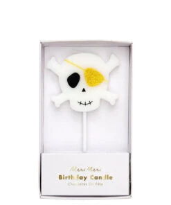 Meri Meri Large Skull & Crossbones Candle