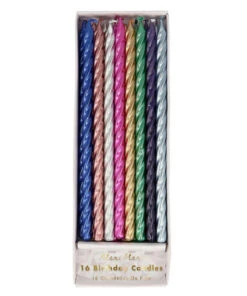 Meri Meri Multi Metallic Twisted Candles