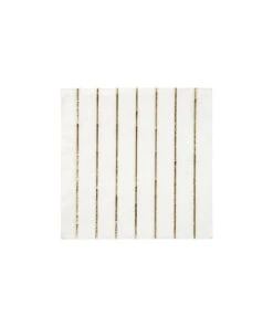 Meri Meri Gold Stripe Small Napkins Set Of 16