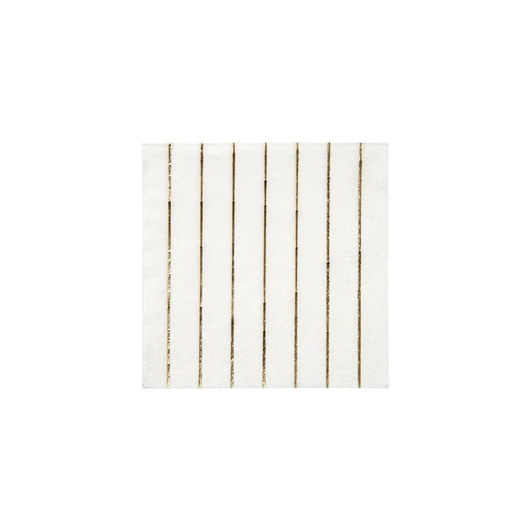 Meri Meri Gold Stripe Small Napkins Set Of 16 3 Meri Meri Gold Stripe Small Napkins Set Of 16