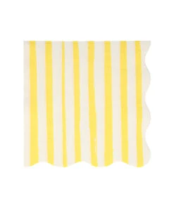 Meri Meri Yellow Stripe Napkins L