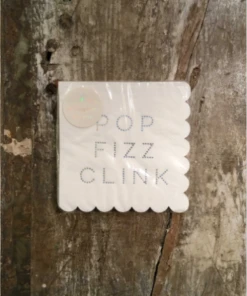 Meri Meri Set of 16 25 x 25cm Pop-Fizzzz Napkin