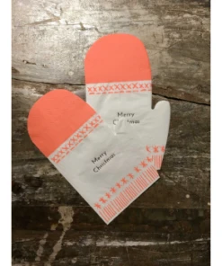 Meri Meri Pack of 16 Merry Christmas Glove Napkin
