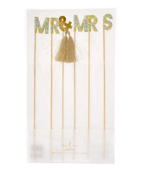 Meri Meri Wedding Cake Decoration Topper Mr And Mrs 3 Meri Meri Wedding Cake Decoration Topper Mr And Mrs