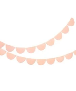 Meri Meri Peach Tissue Paper Scallop Garlands