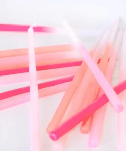 Meri Meri Pink Dipped Tapered Candles (Set of 16)