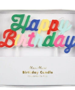 Meri Meri Mehrfarbige Geburtstagskerze