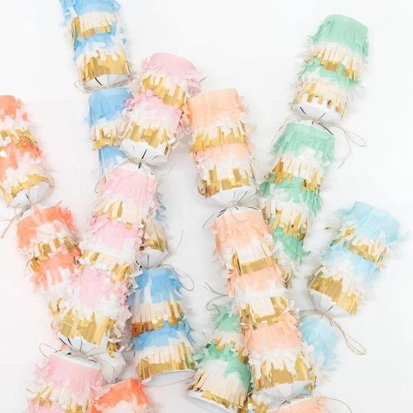 Meri Meri Crackers Pastel Fringe 5 Meri Meri Crackers Pastel Fringe