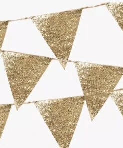 Meri Meri Luxe Gold Glitter Bunting