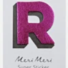 Meri Meri leather alphabet stickers