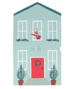 Meri Meri Calendrier de l’Avent en papier Maison à Noël à déplier et à organiser