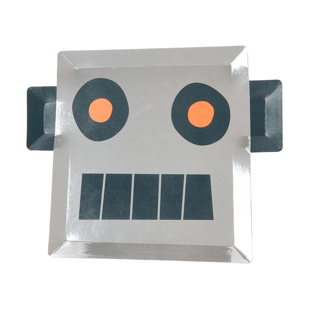 Meri Meri Space Robot Plates Large 8 Pieces 3 Meri Meri Space Robot Plates Large 8 Pieces