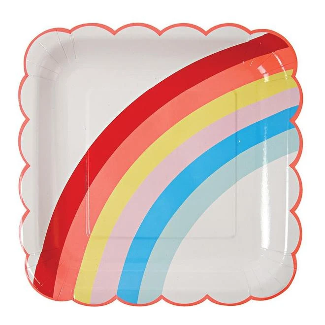 Meri Meri Pack of 12 Large Rainbow Plates 3 Meri Meri Pack of 12 Large Rainbow Plates