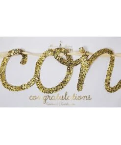 Meri Meri Gold Congratulations Garland