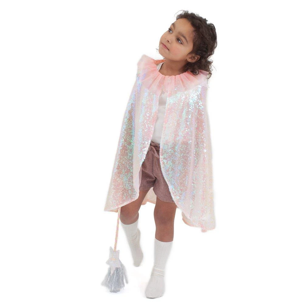 Meri Meri Iridescent Sequin Cape Costume Dress 4 Meri Meri Iridescent Sequin Cape Costume Dress