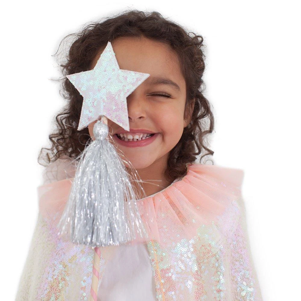 Meri Meri Iridescent Sequin Cape Costume Dress 5 Meri Meri Iridescent Sequin Cape Costume Dress