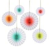 Meri Meri Pack of 6 Neon Ombre Pinwheels