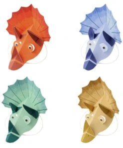 Meri Meri Pack of 8 Dinosaur Kingdom Hats