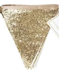 Meri Meri Luxe Gold Glitter Bunting