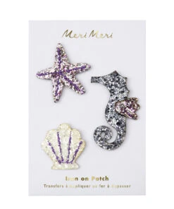 Meri Meri Set of 3 Glittery Sea Creature Patches