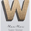 Meri Meri leather alphabet stickers