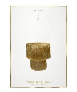 Meri Meri Tinsel Chandelier Gold
