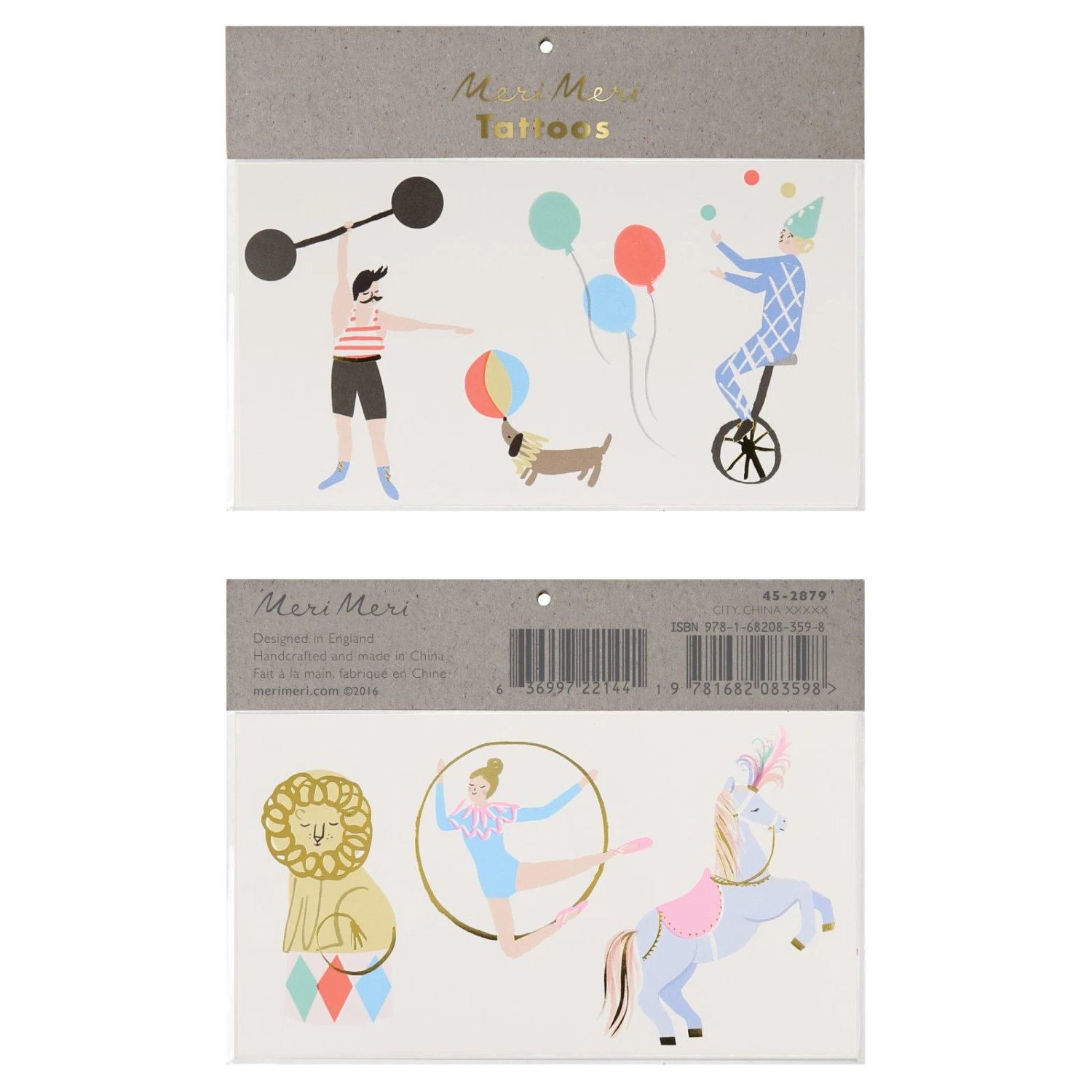 Meri Meri Circus Tattoos 3 Meri Meri Circus Tattoos